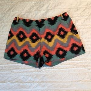 Rachel Roy Aztec Print Shorts Sz 4
